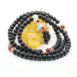 Partihandel Rosary Bracelet Hot Sale Buddhist 108 Pärlor 6mm Natursten Religiös Meditation Tibetansk Bönarmband och Halsband