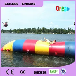 Free Shipping 6*2m 0.9mm PVC Inflatable Water Blob Jump Pillow Water Blob Jumping Bag Inflatable Water Trampoline