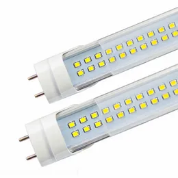 JESLED 4FT LED Rör Belysning Dural Row 40W Varmbelysning T8 Led Ljus Kall Vit Lysrör AC85-265V