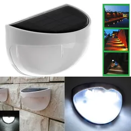 Outdoor Wall Lamps Solar Power 6 LED Light Sensor Fence Roof Gutter Garden Lights Home Stair Waterproof Bulb