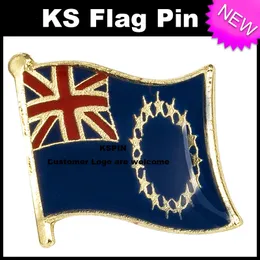 Il perno 10pcs della bandierina del distintivo della bandierina delle Isole Cook molto trasporto libero KS-0097
