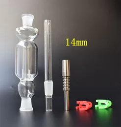 Stock Selling Micro NC Kit 10mm 14mm Titanium Tip Mini Glass Pipe Glass Bongs for Water Smoking Pipes