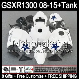 черный глянец 8gifts для Suzuki Хаябуса GSXR1300 08 15 GSXR-1300 14MY81 1300 GSXR системы GSX Р1300 08 09 10 11 12 13 14 15 обтекатель белый черный комплект