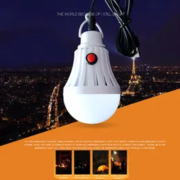 7W / 12W LED lâmpadas ao ar livre iluminação de emergência USB carregamento de energia móvel carregando barraca de acampamento lâmpada com interruptor