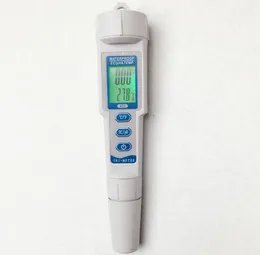 Gratisfrakt Digital Vattentät 0,01 3 i 1 PH EC Meter LCD med bakgrundsbelysningstemperatur med Automatisk temperaturkompensation för akvarium