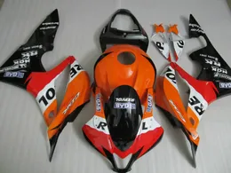 Spritzgussform 100 % passend für Honda CBR600RR 07 08 Orange Schwarz Verkleidungsset CBR600RR 2007 2008 OT12