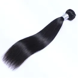 Brezilyalı bakire insan saçı düz işlenmemiş remy saç örgüsü çifte atkılar 100g/paket 1bundle/lot boyanabilir ağartılabilir