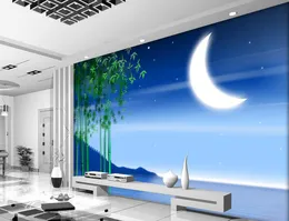 Photo custom any size Romantic Star Light Elegant Mediterranean Style Living Room TV Background Wall