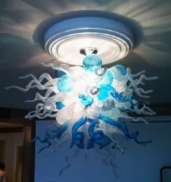 Nowoczesne lampy sufitowe 100% Ręcznie Dmuchane Light Indoor Decoration Home Design Art Glass Chandelier
