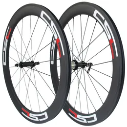 Düz çekme R36 karbon hub 60mm Kattığı / Tübüler / Tubeless karbon yol bisiklet tekerlek 23mm, 25mm jant genişliği