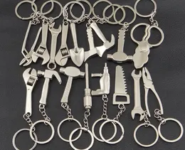 Mini simulation tool Keychain key ring wrench axe hammer ruler wholesale