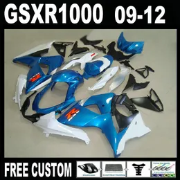 100% Spritzguss-Verkleidungskit für Suzuki GSXR1000 09 10 11 12 blau weiß Verkleidungen Set GSXR 1000 2009-2012 IT27