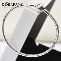 Dorapang 100% 925 Sterling Silver Authentic Bransoletka Fit Oryginalna bransoletka Bransoletka Bransoletka lub urok Charms Solid Beads 8030