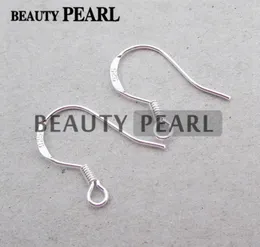 50 Pairs Wholesale 925 Sterling Silver Ear Wire Hooks with a Coil French Fishhooks Earwire Findings