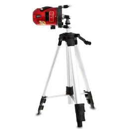 Freeshipping 5 lines 6 points laser level Leveling meter infrared ray cast line instrument light line instrument Tilt Slash FunctionTripod