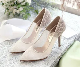 Vintage White Lace and Sheepskin Wedding Shoes T-Straps Buckle Closure Leather Party Dance High Heels Women Sandals Short Wedding Boots K015