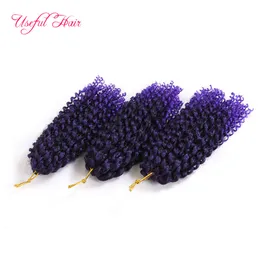 Breve Mali Bob Crochet Trecce Capelli 3pc / lot Ombre Braiding Azzurra sintetica Capelli sintetici Estensioni per capelli sintetici Afro Boemia per le donne nere