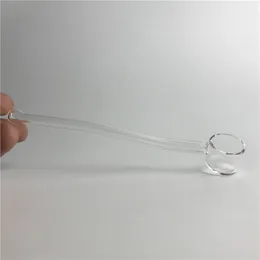 6.5 Inch Quartz Spoon NC Nector Collector Straw Tube Hookah Hand Glass Pipe Banger Nail Thick XL Flat Top Oil Burner Pipes