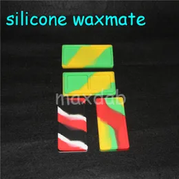 boxes smaller Waxmate Containers Big Silicone Rubber Silicon Storage Square Shape Wax Jars Dab Concentrate Tool Dabber Oil Holder silicone bong