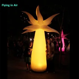 Music Festival Decorative Fascinating Lighting Inflatable Tree Column Inflatable Flower Pillar LED Lamppost For Party Decoration