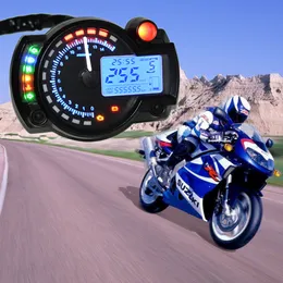 15000RPM Modern Motorcykel Digital Ljus LCD Digitalmätare Speedometer Tachometer Odomometer Justerbar motorcykelhastighetsmätare