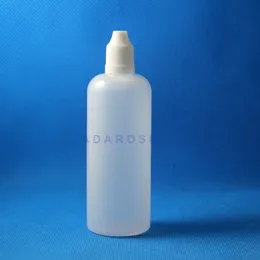 120 ML 100 pçs/lote LDPE Frascos conta-gotas de plástico com tampas seguras à prova de crianças Tips E juice bottle match Mamilo curto