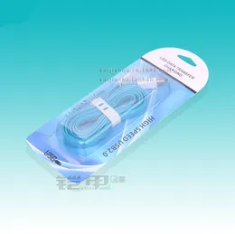 Wholesale Custom Made Logo Plastic PVC Blister Package Box Hard Paper Packaging For USB Cable Data