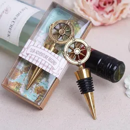 Golden Compass Wine Stopper Bomboniere e regali Wine Bottle Opener Strumenti bar Souvenir per feste pasquali