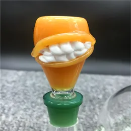 14mm 19mm Tanden Glazen Kommen Mannelijke Joint Glas Accessoires Unieke Ontwerp Hookahs Roken Accessoires Glasbongs voor Dikke Joint