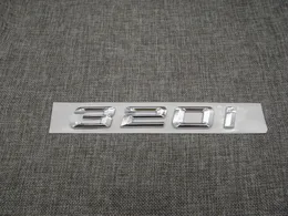 Chrome Number Trunk Bakre bokstäver Word Badge Emblem Klistermärke för BMW 3 Serie 320i