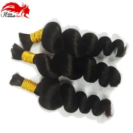 2017 Hannah Product Hot Micro Mini Braiding Bulk Mycket god kvalitet 3 Bunds 150 Gram Raw Human Hair Bulk Material Braid grossist