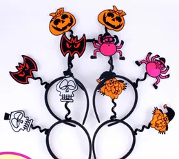 Halloween party accessories bat pumpkin spider human skeleton head hoop funny party show cosplay for children or adult wholesale