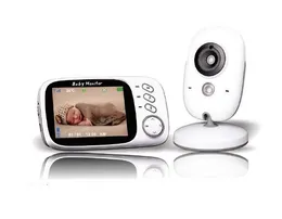 3.2" 2.4GHZ Wireless Video Baby Monitor VOX Intercom Videocamera digitale per visione notturna