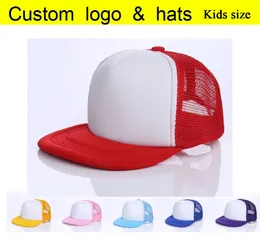 Kids Flat Brim Cap Kapita puste cukierki Kolor Baseball Hats Mężczyzna kobieta na zewnątrz czapki netto Hip-Hop Hats