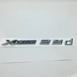 Biltrimstyling klistermärke för BMW X1 X3 X4 X5 Series XDrive 20D 25D 30D 35D 40D 45D 48D Emblem Badges Logo Letters179m