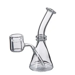 Quartz Therz Therlal Beaker Doppio Tube Banger Unghie pergamena per unghie con il contenitore di regalo Beakrs PukinBeagle Bangers