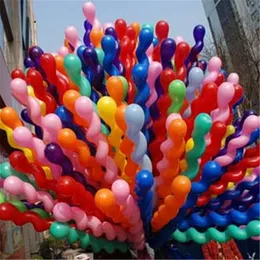 10st / mycket lång 36inch skruvgänga latex ballong float luftbollar uppblåsbara bröllopsfödelsedagsfest Baloon dekoration globos leksaker