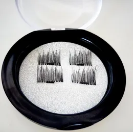 Magnetic Eye Lashes 3D Mink Wielokrotnego użytku Fałszywe Magnesy Eyelaski Przedłużanie 3D Eyelash Extensions Magnetyczny rzęsy Makijaż 1 Pair = 4szt DHL