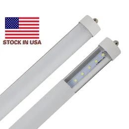 US Stock 8ft LED -buis 4000k 5000K Single Pin FA8 T8 LED -buizen Licht 8 ft 45W LEDS Lichten Tube Lamp Shop Garage Warehouse