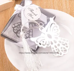 500 sztuk Silver Owl Bookmark Zakładki Białe Tassels Wedding Baby Shower Party Decoration Favors Gift Gifts Darmowa Wysyłka