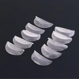 Nya 5 Par / Förpackning Silikon Ögonfransar Permanent Perm Curler Curling Root Lyft Falsk Fake Eyelash Shield Pad Maquillaje Patches
