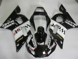 Fairing kit for Yamaha YZF R6 98 99 00 01 02 west sticker black bodywork fairings set YZFR6 1998-2002 OT03