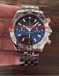 Luxury Watches armbandsur helt nya herrar 1 motorer rostfritt stål 48mm Neptune Blue Dial A44362 Men Watch238t