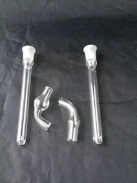 Adattatore trasparente Adattatore Bong di vetro Accessori tubi fumatori di vetro Mini tubi a mano multicolo