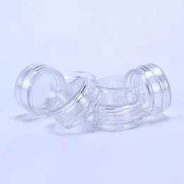 2ML/2Gram Clear Plastic Container Jar Pot Clear Lid 2Gram Size For Cosmetic Cream Eye Shadow Nails Powder Jewelry E-Liquid