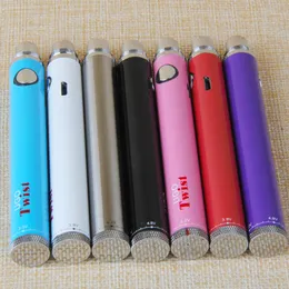 Original Ugo Twist Vaporizer 가변 전압 3.2-4.8V Evod 배터리 Mirco Passthrough EGO 510 나사 분무기 용