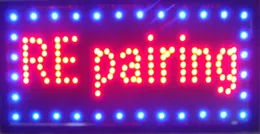 2016 Hot Sale Ultra Bright LED Neon Sign Re Paring Animerad neonverkstad öppen storlek 19 x 10 tum