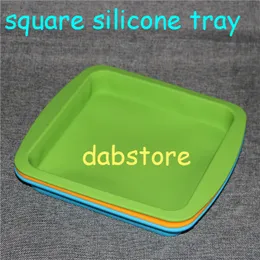 prezzo di fabbrica Deep Dish square Pan 8.5 "friendly Contenitore in silicone antiaderente Concentrato Olio Vassoio in silicone BHO