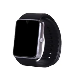 Smart Watch GT08 Clock Sync Notifier Support SIM-kort Bluetooth-anslutning för iPhone Android Phone SmartWatch