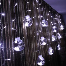 108Led String Lights 8 Tryby Kontroler Globe Decor Light IP44 Waterpoof Przezroczyste Struny Ciepłe Białe Niebieskie Kolorowe